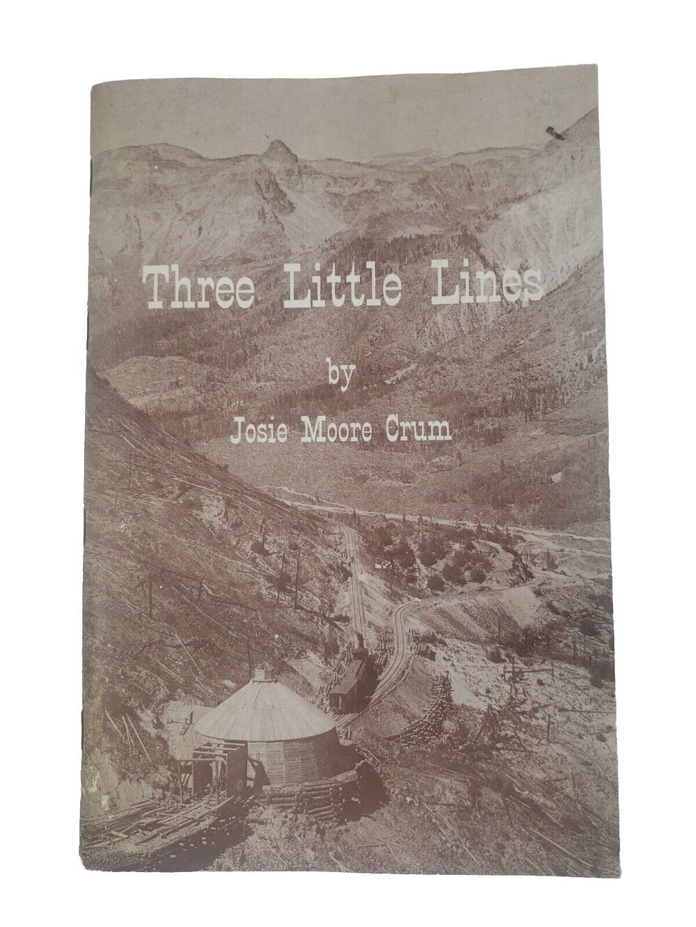 Three Little Lines by Josie Moore Crum #1041 of 2500 Fold Out Map Vintage 1960